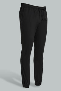 Redtag-Black-Slim-Fit-Jogger-Colour:Black,-Filter:Men's-Clothing,-Men-Trousers,-New-In,-New-In-Men,-Non-Sale,-S22B,-Section:Men,-TBL-Men's-