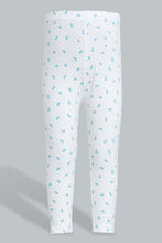 Load image into Gallery viewer, Redtag-Aqua-Printed-Legging-Leggings-Infant-Girls-3 to 24 Months
