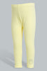 Redtag-Yellow-Solid-Legging-Leggings-Infant-Girls-3 to 24 Months