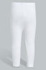 Redtag-White-Solid-Legging-Leggings-Infant-Girls-3 to 24 Months