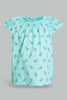 Redtag-Mint-Aop-Top-Blouses-Infant-Girls-3 to 24 Months