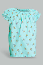 Load image into Gallery viewer, Redtag-Mint-Aop-Top-Blouses-Infant-Girls-3 to 24 Months
