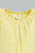 Load image into Gallery viewer, Redtag-Yellow-Solid-Top-Blouses-Infant-Girls-3 to 24 Months
