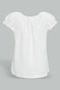 Redtag-Offwhite-Solid-Top-Blouses-Infant-Girls-3 to 24 Months