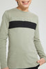 Redtag-Grey-Embroideredoss-Print-T-Shirt-Embellished-Senior-Boys-9 to 14 Years