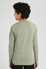 Redtag-Grey-Embroideredoss-Print-T-Shirt-Embellished-Senior-Boys-9 to 14 Years