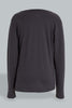 Redtag-Charcoal-Patch-With-Emboss-Print-T-Shirt-Cut-And-Sewn-Senior-Boys-9 to 14 Years