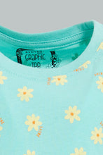 Load image into Gallery viewer, Redtag-Mint-Placement-Print-Graphic-Short-Sleeve-T-Shirt-Colour:Mint,-Filter:Infant-Girls-(3-to-24-Mths),-Infant-Girls-T-Shirts,-New-In,-New-In-ING,-Non-Sale,-S22B,-Section:Kidswear,-TBL-Infant-Girls-3 to 24 Months
