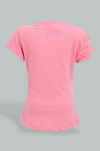 Load image into Gallery viewer, Redtag-Pink-Placement-Print-Graphic-Short-Sleeve-T-Shirt-Colour:Pink,-Filter:Infant-Girls-(3-to-24-Mths),-Infant-Girls-T-Shirts,-New-In,-New-In-ING,-Non-Sale,-S22B,-Section:Kidswear,-TBL-Infant-Girls-3 to 24 Months
