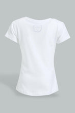 Load image into Gallery viewer, Redtag-White-Placement-Print-Graphic-Short-Sleeve-T-Shirt-Colour:White,-Filter:Infant-Girls-(3-to-24-Mths),-Infant-Girls-T-Shirts,-New-In,-New-In-ING,-Non-Sale,-S22B,-Section:Kidswear,-TBL-Infant-Girls-3 to 24 Months
