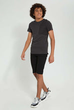 Load image into Gallery viewer, Redtag-Charcoal-Zip-T-Shirt-All-Over-Prints-Senior-Boys-9 to 14 Years
