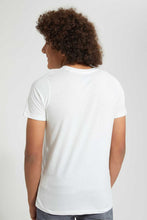 Load image into Gallery viewer, Redtag-White-Emboss-T-Shirt-All-Over-Prints-Senior-Boys-9 to 14 Years
