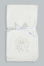 Load image into Gallery viewer, Redtag-White-I-Love-You-To-The-Moon-And-Back-Double-Sided-Blanket-Baby-Blankets-Baby-0 to 12 Months
