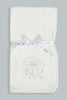 Redtag-White-I-Love-You-To-The-Moon-And-Back-Double-Sided-Blanket-Baby-Blankets-Baby-0 to 12 Months