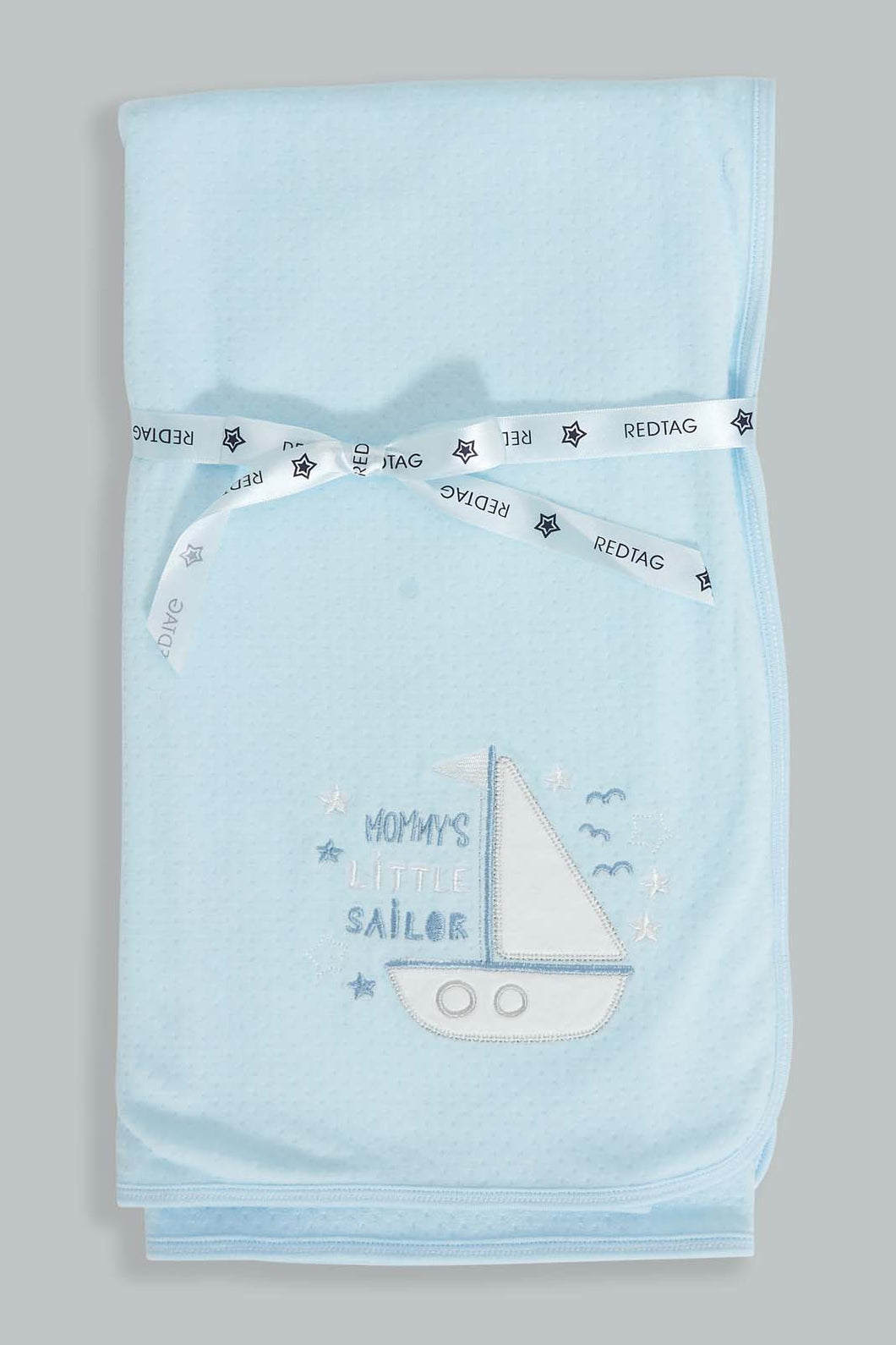 Redtag-Blue-Mummys-Little-Sailor-Baby-Blankets-Baby-0 to 12 Months