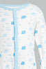 Redtag-Blue-Elephant-Print-Sleep-Suit-Sleepsuits-Baby-0 to 12 Months