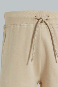 Redtag-Beige-Terry-Shorts-Character,-Colour:Beige,-Filter:Infant-Boys-(3-to-24-Mths),-Infant-Boys-Shorts,-New-In,-New-In-INB,-Non-Sale,-S22B,-Section:Kidswear,-TBL-Infant-Boys-3 to 24 Months