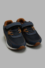 Load image into Gallery viewer, Redtag-Navy-Airbag-Sole-Sneaker-Chunky-Boys-3 to 5 Years
