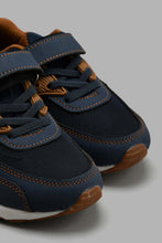 Load image into Gallery viewer, Redtag-Navy-Airbag-Sole-Sneaker-Chunky-Boys-3 to 5 Years
