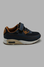 Load image into Gallery viewer, Redtag-Navy-Airbag-Sole-Sneaker-Chunky-Boys-3 to 5 Years
