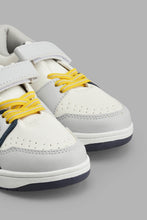 Load image into Gallery viewer, Redtag-White-Colour-Block-Sneaker-Sneakers-Boys-3 to 5 Years
