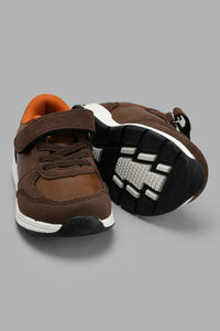 Redtag-Brown-Fabric-Block-Sneaker-Sneakers-Boys-3 to 5 Years