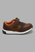 Load image into Gallery viewer, Redtag-Brown-Fabric-Block-Sneaker-Sneakers-Boys-3 to 5 Years
