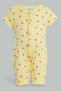 Redtag-Yellow-And-Red-Crab-Print-Romper-Rompers-Baby-0 to 12 Months