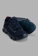 تنزيل الصورة على معرض الصور، Redtag-Navy-Translucent-Sole-Sneaker-Sneakers-Boys-3 to 5 Years
