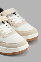 Load image into Gallery viewer, Redtag-Cream-Colour-Block-Skate-Shoe-Skate-Shoes-Boys-3 to 5 Years
