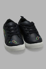 Load image into Gallery viewer, Redtag-Navy-Embroided-Sneaker-Sneakers-Boys-3 to 5 Years
