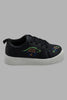 Redtag-Navy-Embroided-Sneaker-Sneakers-Boys-3 to 5 Years