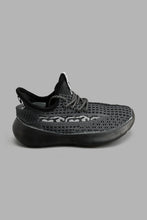 Load image into Gallery viewer, Redtag-Black-Translucent-Sole-Knit-Sneaker-BSR-Trainers,-Colour:Black,-Filter:Boys-Footwear-(5-to-14-Yrs),-New-In,-New-In-BSR-FOO,-Non-Sale,-S22A,-Section:Kidswear-Senior-Boys-5 to 14 Years
