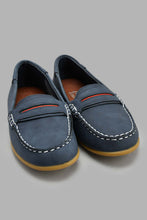 Load image into Gallery viewer, Redtag-Navy-Loafer-Loafers-Boys-3 to 5 Years
