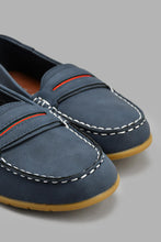 Load image into Gallery viewer, Redtag-Navy-Loafer-Loafers-Boys-3 to 5 Years
