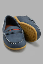 Load image into Gallery viewer, Redtag-Navy-Loafer-Loafers-Boys-3 to 5 Years
