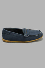 Load image into Gallery viewer, Redtag-Navy-Loafer-Loafers-Boys-3 to 5 Years
