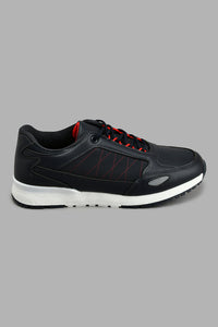 Redtag-Navy-Fabric-Block-Sneaker-BSR-Trainers,-Colour:Navy,-Filter:Boys-Footwear-(5-to-14-Yrs),-New-In,-New-In-BSR-FOO,-Non-Sale,-S22A,-Section:Kidswear-Senior-Boys-5 to 14 Years