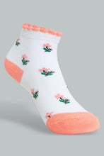 Load image into Gallery viewer, Redtag-Multi-Colour-Printed-4Pcs-Socks-Ankle-Length-Infant-Girls-3 to 24 Months
