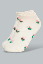 Load image into Gallery viewer, Redtag-Multi-Colour-Printed-4Pcs-Socks-Ankle-Length-Infant-Girls-3 to 24 Months
