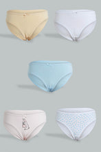 Load image into Gallery viewer, Redtag-Multi-5Pcs-Bikini-Brief-Packs-Briefs-Senior-Girls-9 to 14 Years
