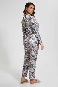 Redtag-Off-White-Floral-Printed-Pyjama-Set-Pyjama-Sets-Women's-