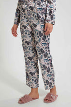 Load image into Gallery viewer, Redtag-Off-White-Floral-Printed-Pyjama-Set-Pyjama-Sets-Women&#39;s-

