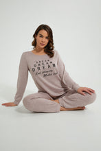 Load image into Gallery viewer, Redtag-Loose-Knit-Printed-Pyjama-Set-Pyjama-Sets-Women&#39;s-
