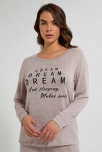 Load image into Gallery viewer, Redtag-Loose-Knit-Printed-Pyjama-Set-Pyjama-Sets-Women&#39;s-
