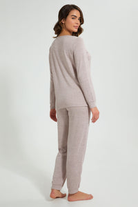 Redtag-Loose-Knit-Printed-Pyjama-Set-Pyjama-Sets-Women's-