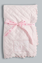 Load image into Gallery viewer, Redtag-Pink-Cat-Quilted-Baby-Blanket-Baby-Blankets-Baby-0 to 12 Months
