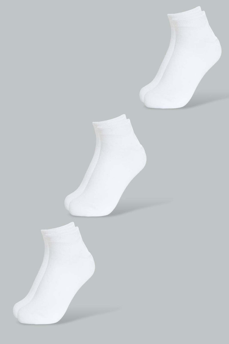 Redtag-White-3Pk-Men'S-Ankle-Socks-Ankle-Length-Men's-