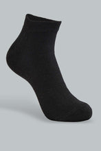 Load image into Gallery viewer, Redtag-Black-3Pk-Men&#39;S-Ankle-Socks-Ankle-Length-Men&#39;s-
