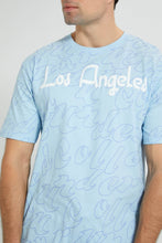 تنزيل الصورة على معرض الصور، Redtag-Sky-Blue-T-Shirt-Graphic-Prints-Men&#39;s-0
